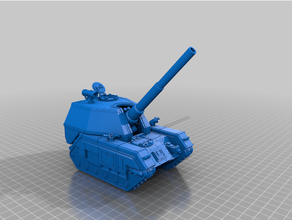 kendinden tahrikli topçu Basilisk benzeri vekil astra militarum imparatorluk koruma tank wh40k 3d print model - Mito3D