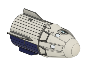 spacex dragon 2 falcon 9 block 5 nasa rocket 3d print model - Mito3D