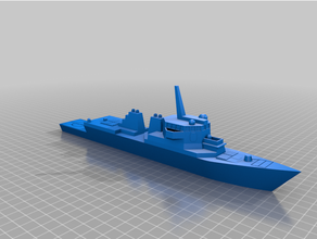 arleigh Burke classe distruttore nave 3d print model - Mito3D