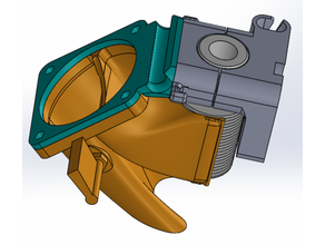 quick swap e3d mount fan duct ender 3 creality v6 2 3d print model - Mito3D