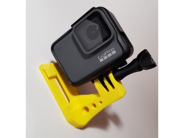 Go Pro 7 casque titulaire soutien caméra monter ski 3D print model - Mito3D