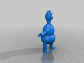 Homer iş ilerleme tatlı çörek heykel 3d print model - Mito3D
