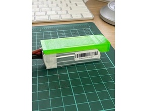 lipo protetor 450mah 550mah 3s bateria suporte 3d print model - Mito3D