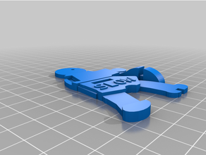 lento bandeira figura 3d print model - Mito3D