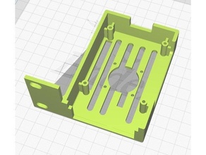 Rackmount Himbeere 3 4 Ventilator Gestell Pi 3d print model - Mito3D