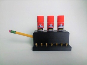 colla bastone ugello matita titolare supporto 3 1 organizzatore attrezzo 3d print model - Mito3D