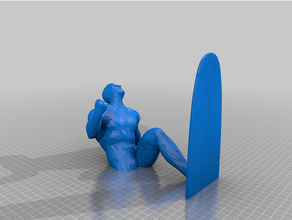 argent surfeur mur 3d print model - Mito3D
