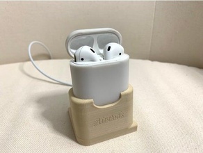 airpods stand case compatible charger holder apple 3d print model - Mito3D