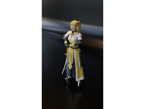 Dunkelheit konosuba Anime Charakter Zahl Zahlen Skulptur 3d print model - Mito3D