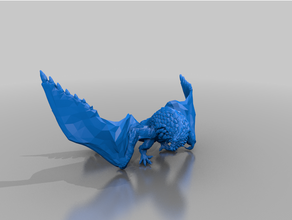 bazelgeuse dnd miniature hunter monster 3d print model - Mito3D
