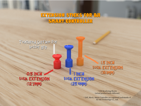 extension sticks dji smart controller 3d print model - Mito3D