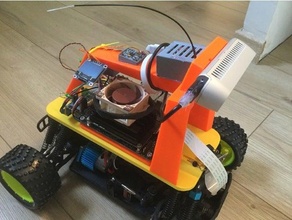 carro burro intel d435i adaptador cola 3d print model - Mito3D