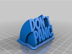 hhgttg-dont-panic 3d print model - Mito3D