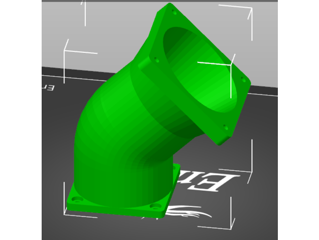 fan adattatore distanziatore affondato viti bulloni multiple tubi 3D print model - Mito3D