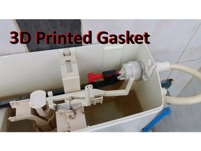 gasket toilet tank common problem 3d print model - Mito3D