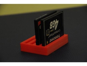 cf card holder 3d print model - Mito3D