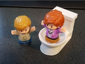 toilet potty fisher price people 3d print model - Mito3D