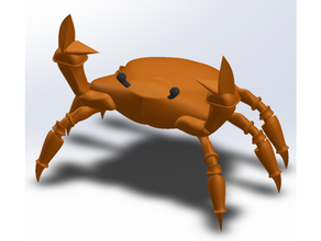 Crabe délirer 3d print model - Mito3D