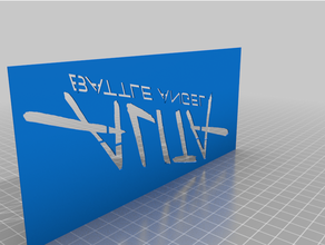 alita batalla ángel logo modelo 3d print model - Mito3D