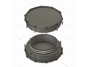 snare drum box 3d print model - Mito3D