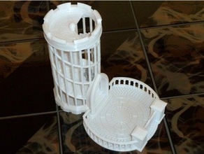 dice tower remix v2 3d print model - Mito3D