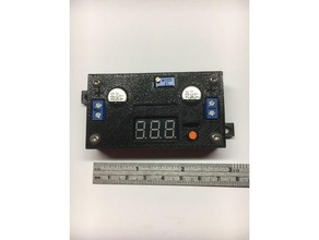 drok lm2596 sdc LED 1 botón 66x35mm dólar convertidor caso funda recinto 3d print model - Mito3D