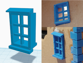 small window tabletop buildings 3d print model - Mito3D