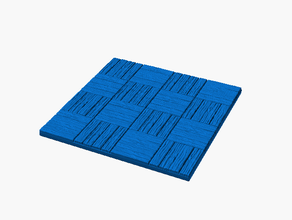 legno pavimento 4x4 openforge 20 compatibile 3d print model - Mito3D