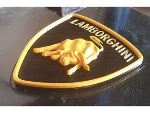 Lamborghini logotipo 3d print model - Mito3D