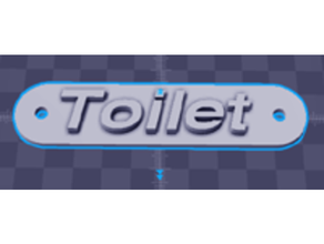 toilette porte bouclier 3d print model - Mito3D
