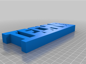 techno Projeto rótulo exibição 3d print model - Mito3D