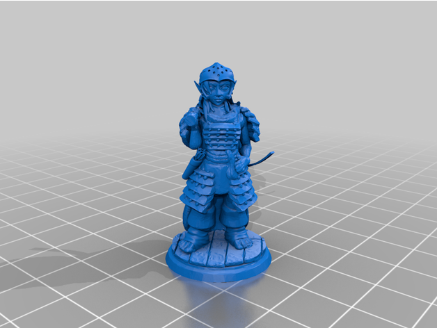 fêmea halfling clérigo besta kitbash 3D print model - Mito3D