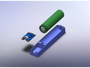 18650 li-ion battery charger 3d print model - Mito3D