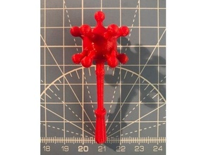 touch face tool virus 3d print model - Mito3D
