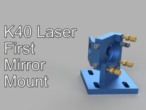 k40 laser 1st mirror mount 3d print model - Mito3D