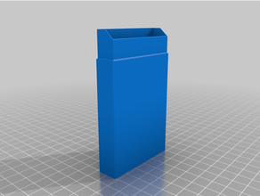 slim cigarette box - rose 3d print model - Mito3D
