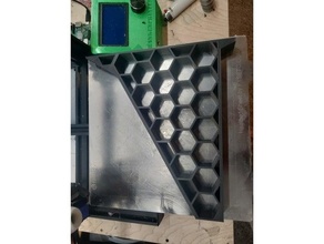 honeycomb shelf bracket heavy duty 3d print model - Mito3D