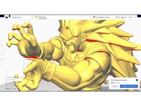guko ssj 3 dbz Dragão bola Goku ssj3 3d print model - Mito3D