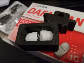 casse doliprane medicinale splitter 3d print model - Mito3D