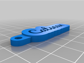 personalizado llave cadena personal 3d print model - Mito3D