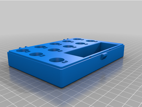 caja perforar soporte pinzas caso funda coronilla mano herramientas 3d print model - Mito3D
