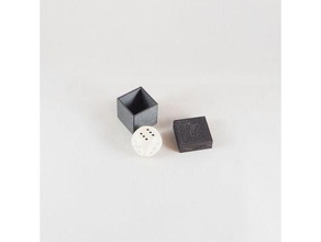 prediction dice box close-up magic trick 3d print model - Mito3D