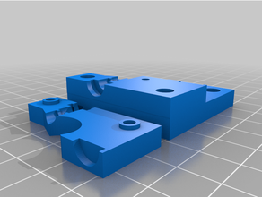 monoprice mini delta ekstrüder parçalar 3d print model - Mito3D