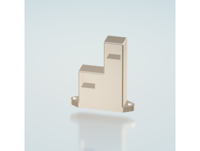 Quadrat Handtuch Gestell 20mm Badezimmer Haushalt Handtücher Halter Unterstützung Mauer Klammern 3d print model - Mito3D