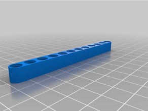 12x1 lego technic beam 3d print model - Mito3D