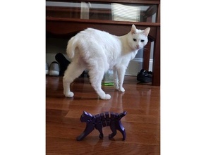 kısa kuyruk esnek kedi 3d print model - Mito3D