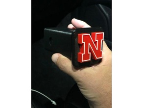 Husker Anhänger Anhängerkupplung Startseite Fußball Mannschaft Huskers Nebraska unl 3d print model - Mito3D