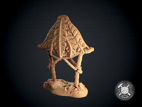 roof token - robinson crusoe 3d print model - Mito3D