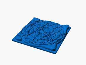 caverne sol 2x2 magie cercle rugueux openforge 20 compatible donjons dragons éclaireur table 3d print model - Mito3D