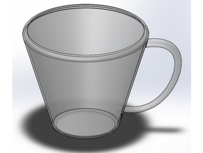 coffee cup v1 3d print model - Mito3D
